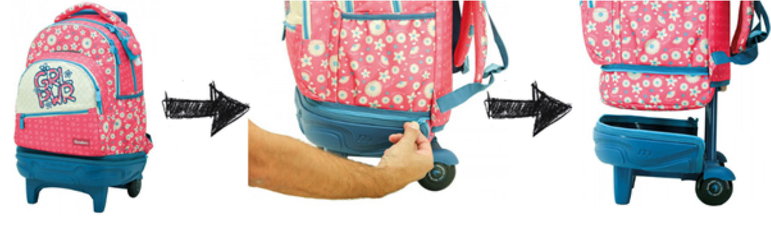 Son las mochilas con ruedas desmontables una opción a valorar? » El collar  de macarrones